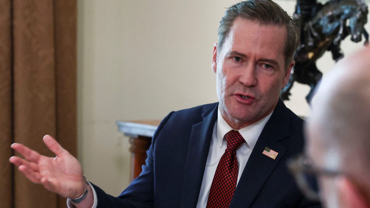 United States National Security Minister Mike Waltz speaks during a cabinet meeting at Washington's White House, DC, USA, April 30, 2025.