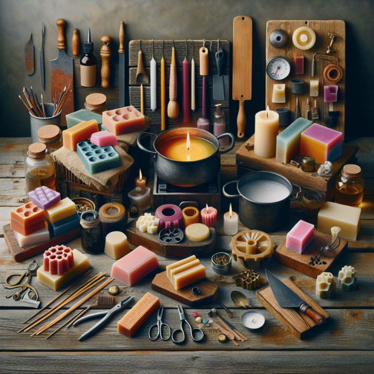 materiais essenciais para fazer velas artesanais