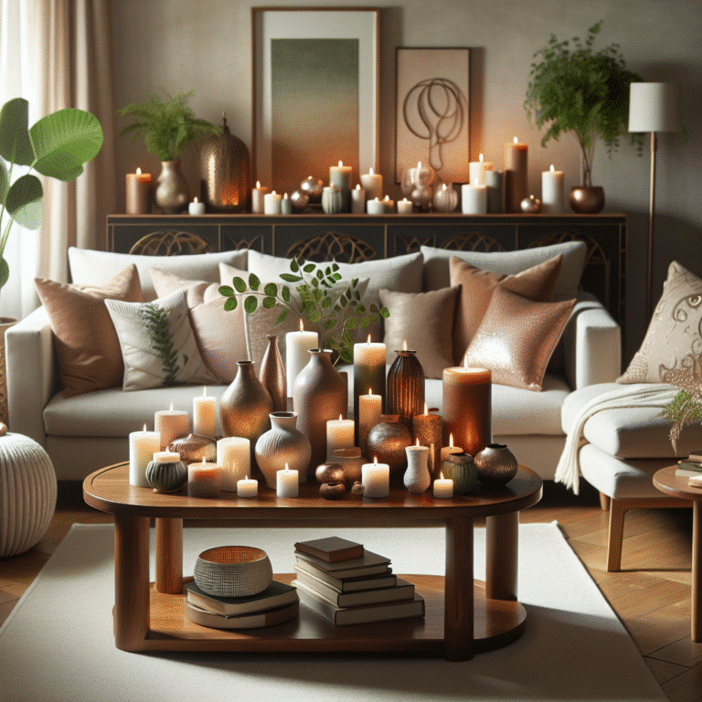 velas decorativas para sala de estar: ideias e inspirações