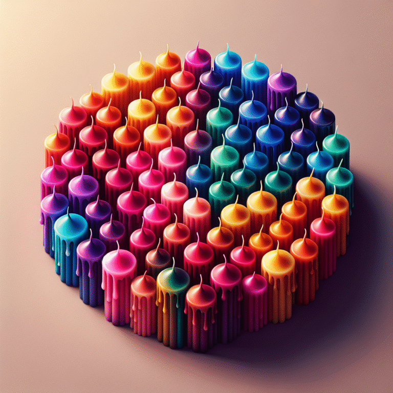 como colorir velas de forma uniforme e vibrante