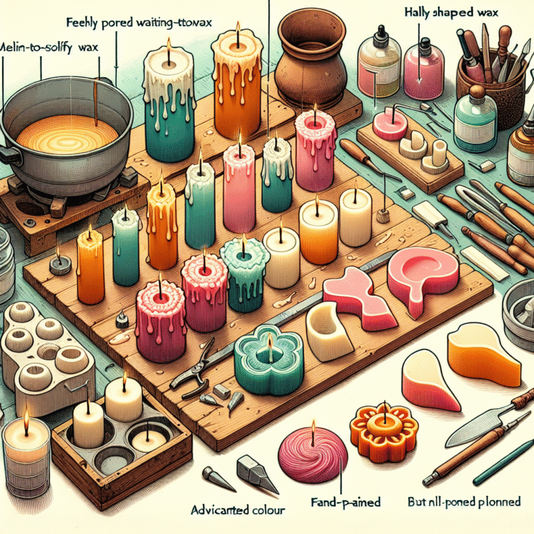 técnicas avançadas de velas artesanais