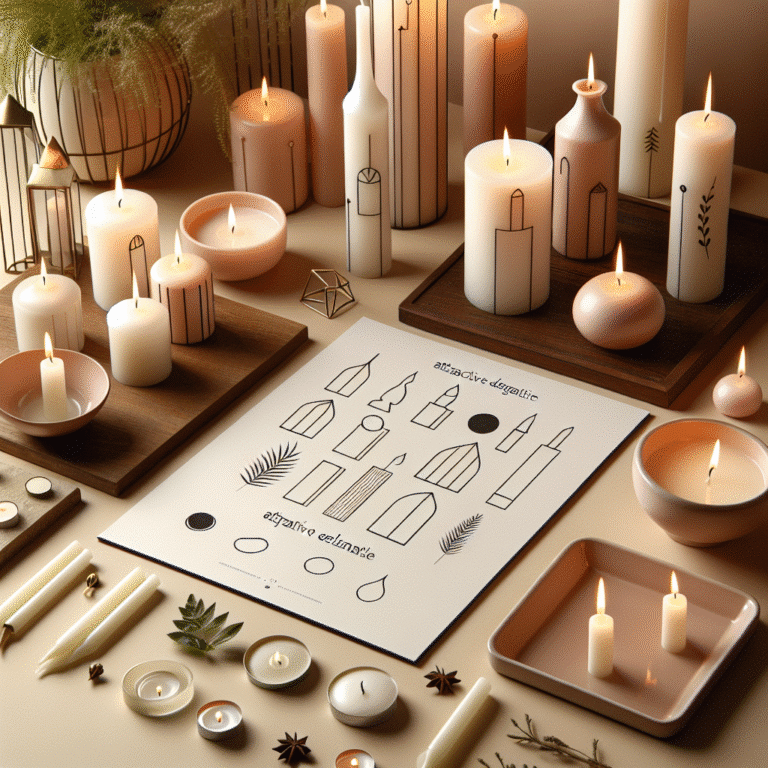 velas minimalistas para decoração: o charme do simples