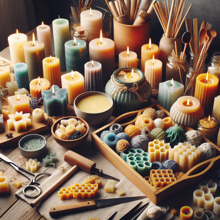 tipos de cera para velas caseiras: tudo que você precisa saber