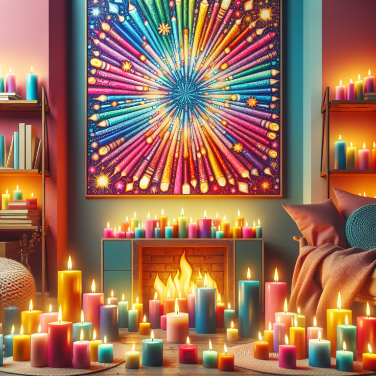 como fazer vela colorida que alegra qualquer ambiente