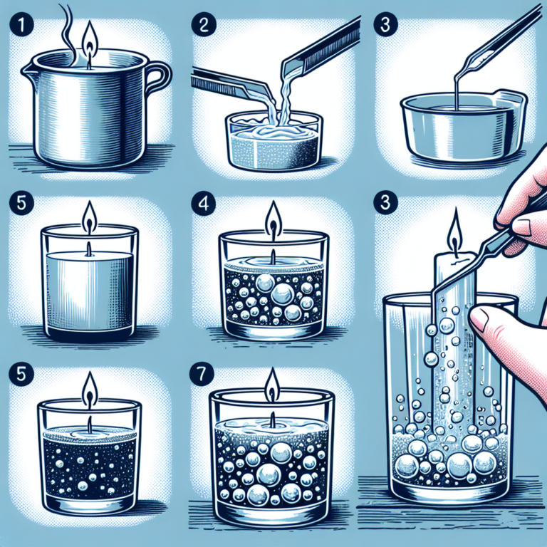 como evitar bolhas em velas de gel