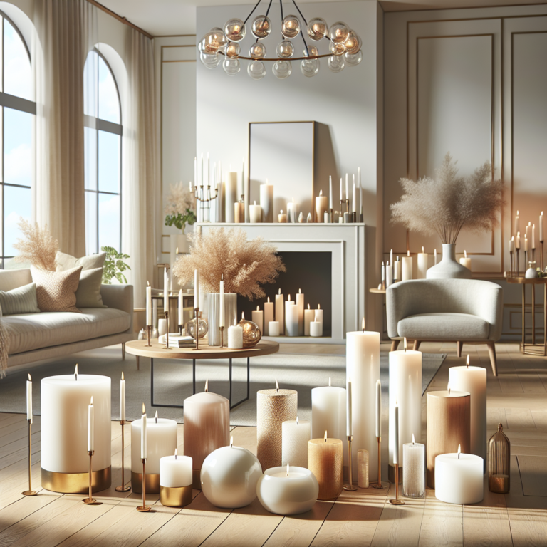 como escolher velas decorativas para sala de estar.