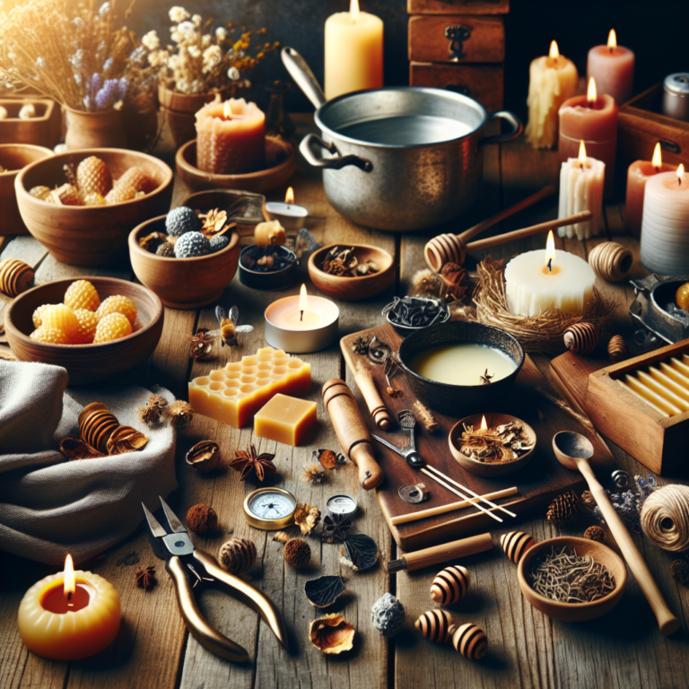 materiais naturais para velas artesanais