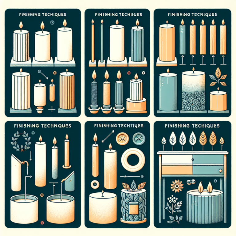 técnicas de acabamento para velas