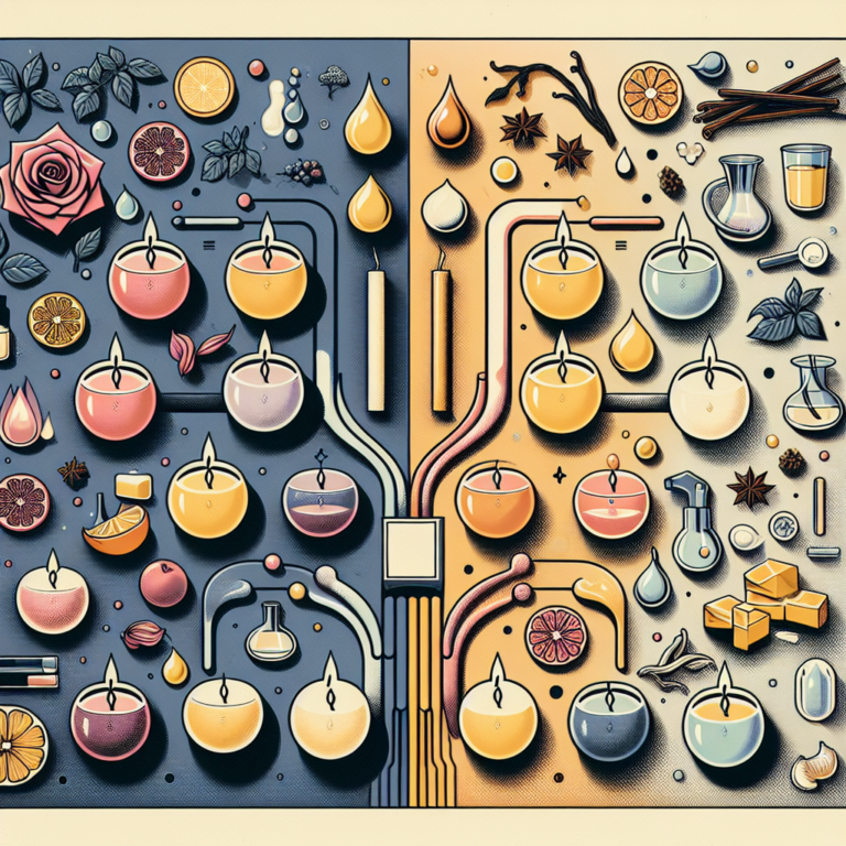 como misturar fragrâncias em velas