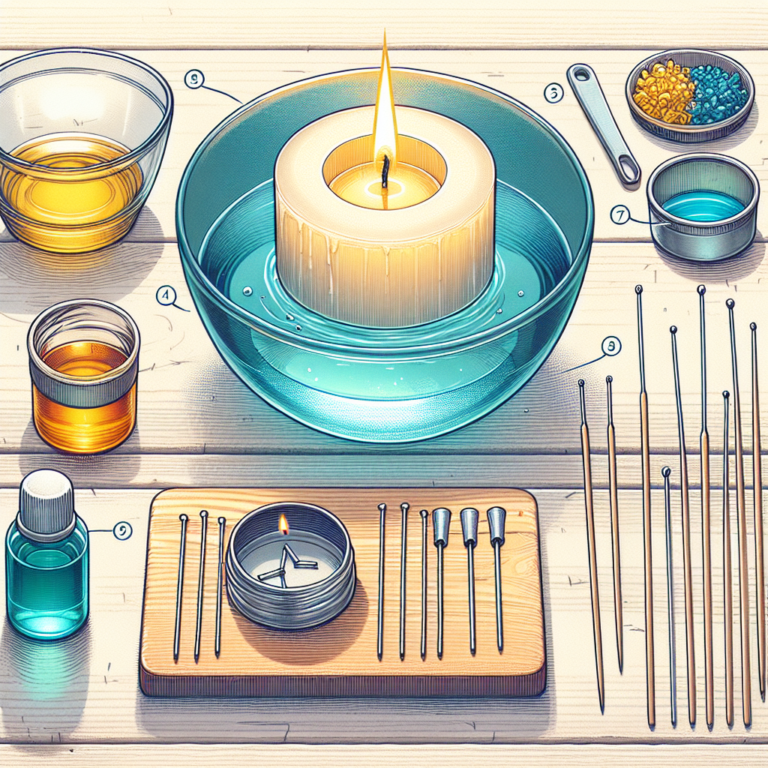 passo a passo para receita de vela flutuante caseira