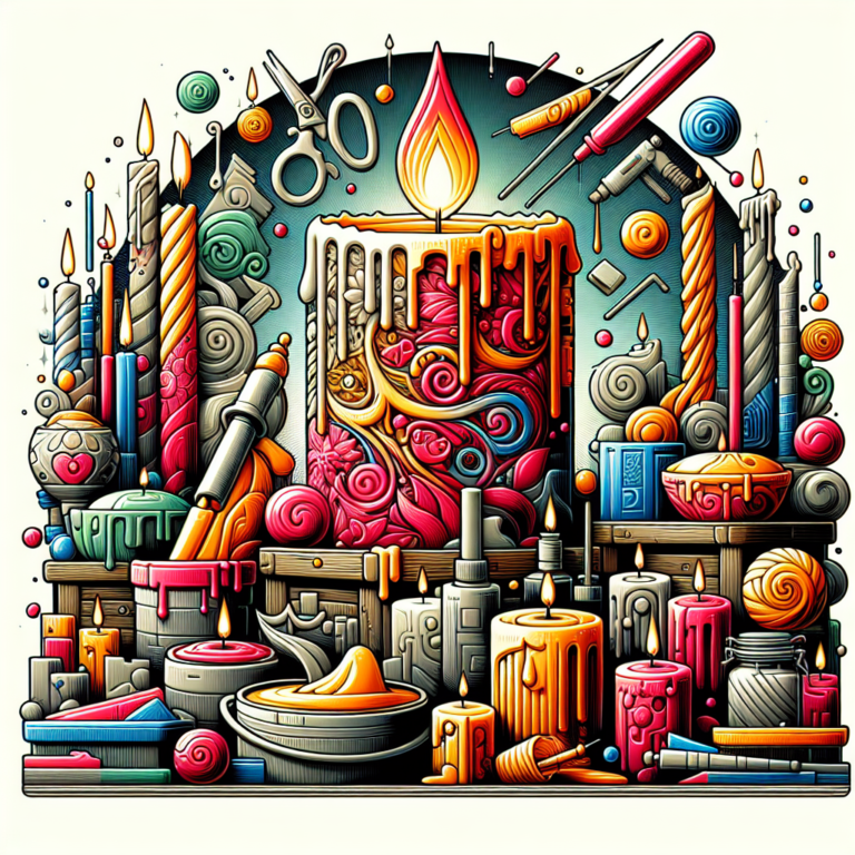 técnicas de acabamento para velas