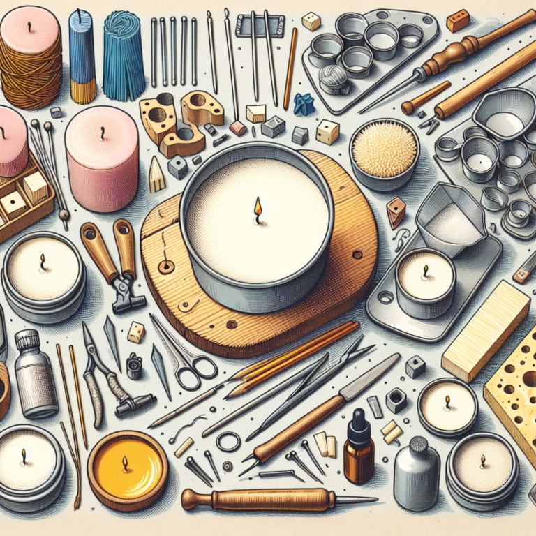 acessórios para produção de velas