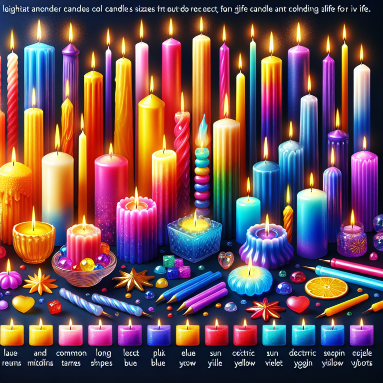 velas coloridas para decoração: vibrantes e cheias de vida