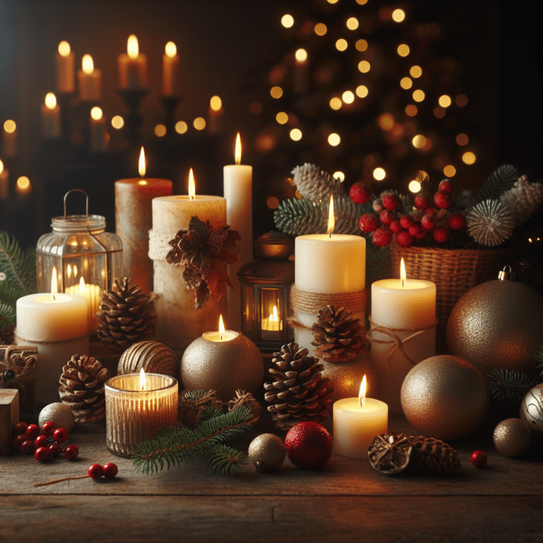 decoração de velas para Natal: luz e magia na sua casa