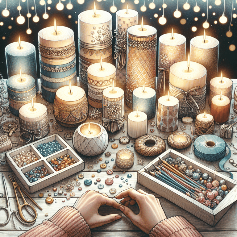 como decorar velas em casa: um toque pessoal