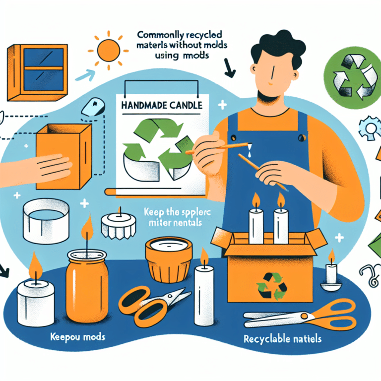 como fazer vela artesanal sem moldes usando materiais recicláveis