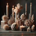 explorando formas criativas em velas decorativas