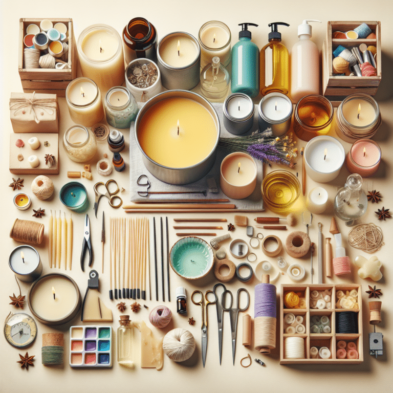 materiais essenciais para fazer velas artesanais